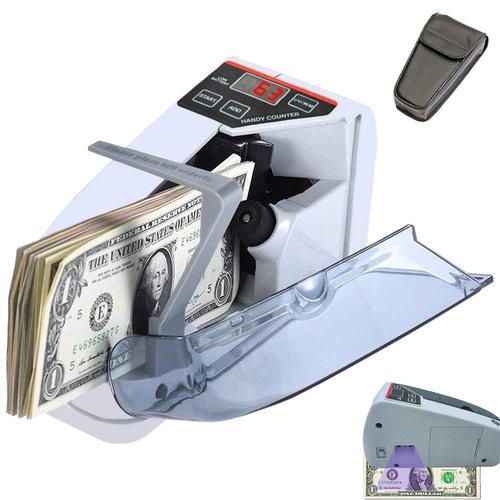 Money Counter Cosdio Portable Money Counter Mini Bill Cash Counting Machine Handy Suitable for Multi-Currency Handy Banknote Counter