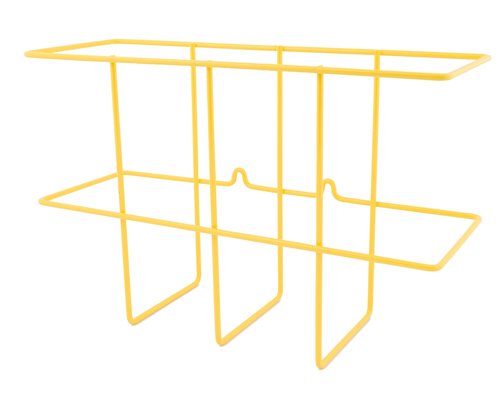 Zing Green Products 7199 Wall Mount Wire Basket SDS Binder Holder with Mounting Hardware, 14 by 9 by 4.5 Inch, Yellow, One Per Pack