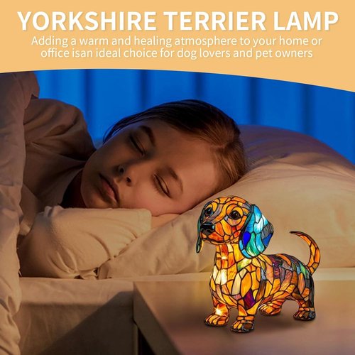 Dachshund Night Light - Cute Dog Theme LED Art Lamp with Warm Ambient Light, Beautiful Gift for Dog Lovers, Bedside/Desk/Nursery Decoration with Warm Ambient Light (Dachshund) (Dachshund Lamp)