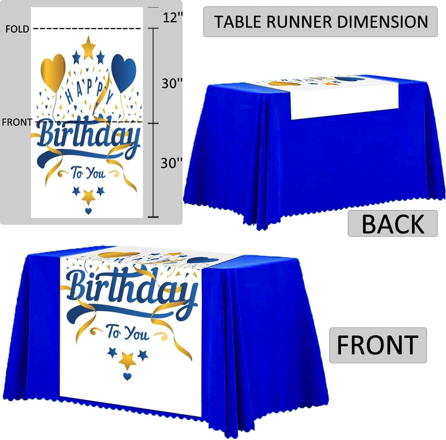 XINYIMAI Custom Table Runner - Personalize with Your Logo or Text | Perfect for Weddings, Parties, and Events
