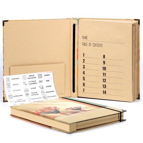 Important Document Organizer, Expanding File Folder for Important Papers, Emergency Binder, Birth Certificates, Social Security Cards, and Passports, Anti-Lost Binders, Graduation Gifts