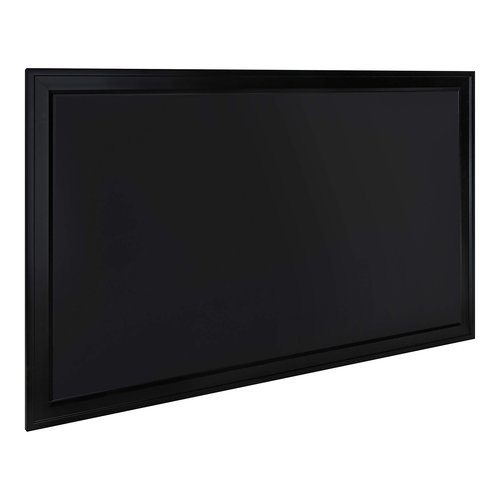 DesignOvation Bosc Transitional Magnetic Chalkboard, 27.5" x 43.5", Black, Sleek and Decorative Chalkboard for Display and Organization