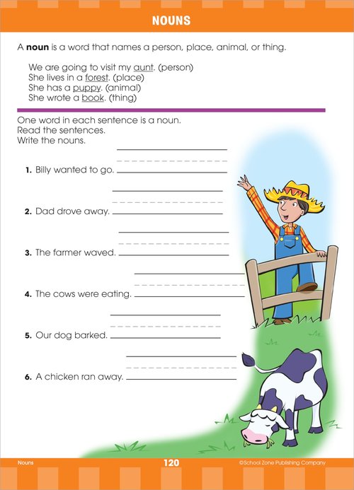 School Zone Big First Grade Workbook: 320 Pages, 1st Grade, Reading Comprehension, Phonics, Spelling, Vocabulary, Basic Math, Time, Money, Fractions, Ages 6 to 7