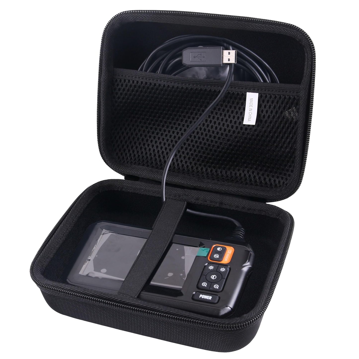 JINMEI Hard EVA Carrying Case Compatible with MugEasy/Daxiongmao/DEPSTECH Borescope Inspection Camera,Lens Industrial Endoscope storage case (5M-10M line can also be accommodated)