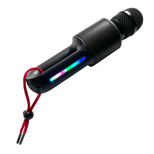 Move Mic by Singing Machine – Bluetooth Karaoke Microphone & Speaker with LED Lights, 22 Voice FX & Rechargeable Battery – Portable Mic for Dorm Parties, Family Fun, Kids, and Teens