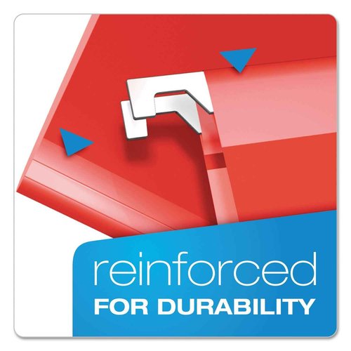 Pendaflex 04152X2 RED Extra Capacity Reinforced Hanging Folders