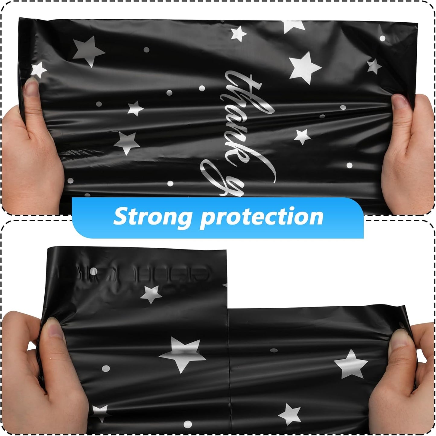 Thank You Poly Mailer - Waterproof & Tear-Resistant Shipping Bags | 14.5x19 Inch, 50 Pcs for Small Business