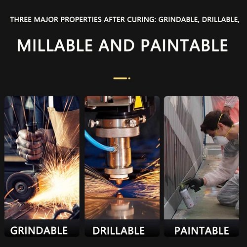Strong Foundry Glue, High Temperature Resistant Casting Repair, Metal Repair Glue, Premium Liquid Welding Filler for Metal Defects and Repairs