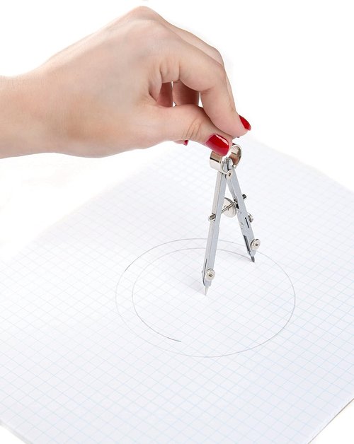Drafting Compass | Geometry Set for Precise Drawing - Large Extension Beam for School & Engineering