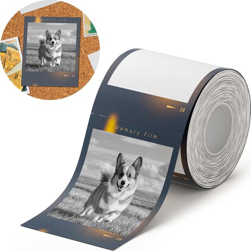 NIIMBOT Photo Label - Waterproof Thermal Sticker Paper for B21 Pro Printer | 2.1x2.6in (54x67mm)