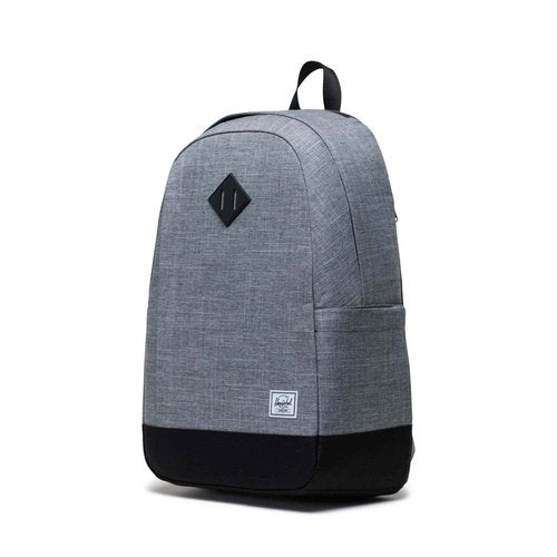 Herschel Seymour Backpack - Work Backpacks, 15/16" Laptop Backpack, Padded Shoulder Straps, 26L, Raven Crosshatch