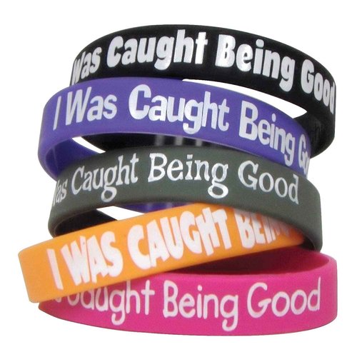 Teacher Created Resources® I was Caught Being Good Wristband Pack, 10 Per Pack, 6 Packs