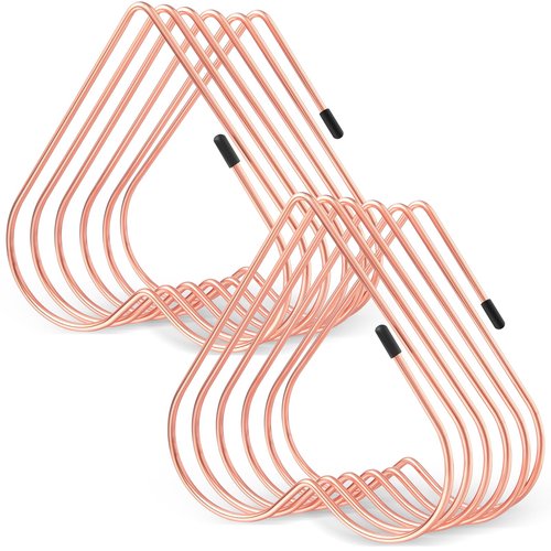 Willinglong 2 Pcs Rose Gold File Organizer for Desk 5 Slot Heart Shaped Gold File Divider Vinyl Record Organizer Desk Book Storage Rack Desktop Metal Magazine Holder Bookshelf for Home Office