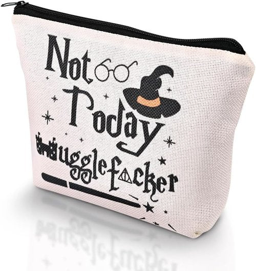 Magic Wizard Makeup Bag - Funny Not Today Cosmetic Pouch | Perfect Gift for Girls & Women