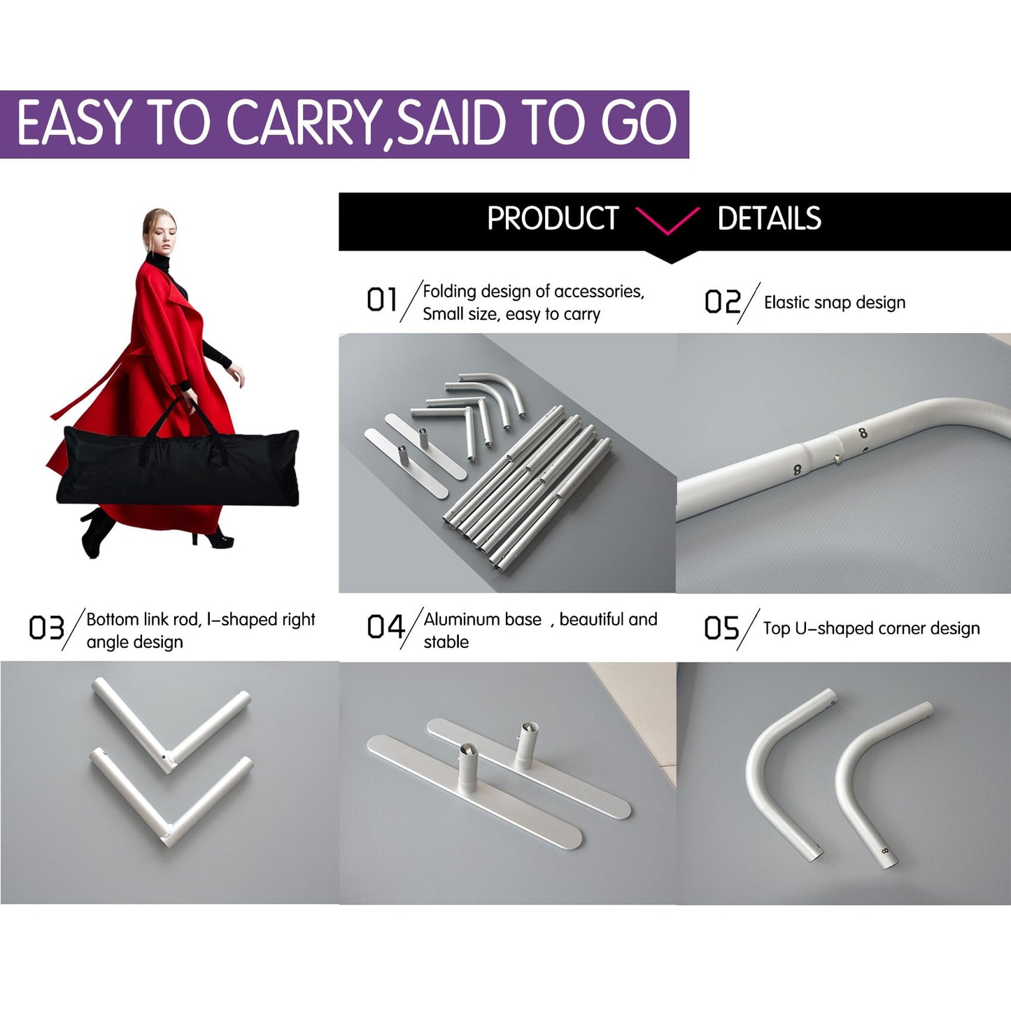 Camusow Customizable Tension Fabric Display Backdrop Trade Show Backdrop