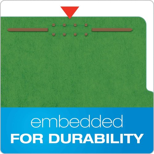 Pendaflex Classification Folders, Standard, 2 Dividers, Embedded Fasteners, 2/5 Cut Tab, Dark Green, Legal, 10/BX & ® Classification Folders, 2 Dividers, 2" Fasteners, Letter, Dark Blue, 10/Box