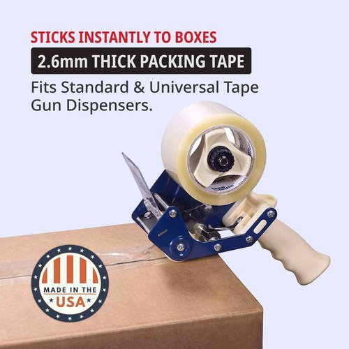 AVIDITI Packaging Tape for Boxes, 2in x 55 Yards, 6-Pack | Clear Acrylic Tape Strong for Packing, Mailing, Boxing, Package, Shipping, Moving, Home and Office, Bulk Refill for Dispenser