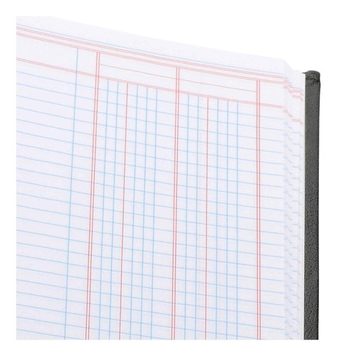 Wilson Jones Hardbound Accounting Journal, 9.25 x 7 Inches, 2 Columns, 80 Pages, 30 Lines per Page, Black (W74102A)