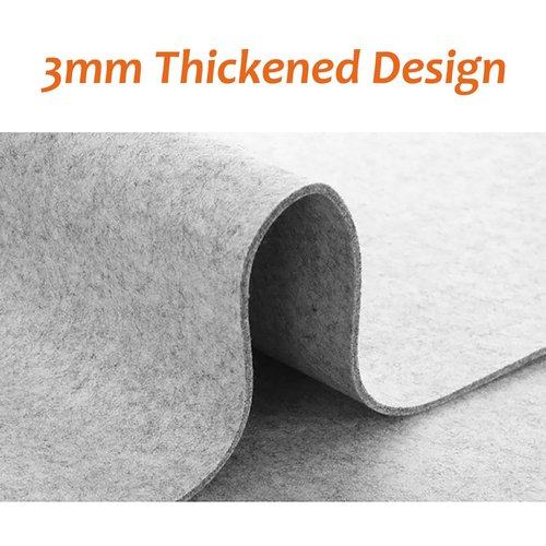 Office Felt Desk Mat, Large Keyboard and Mouse Mat, Non-Slip Desktop Protector Pad, for Keyboard and Laptop(Darkgray,100x40cm)