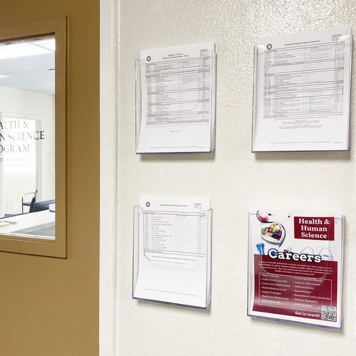 MaxGear Brochure Holder 8.5x11 inch Acrylic Pamphlet Holder Clear Plastic Flyer Holder Wall Mount for Ofiice, School, Exhibition, 3 Pack