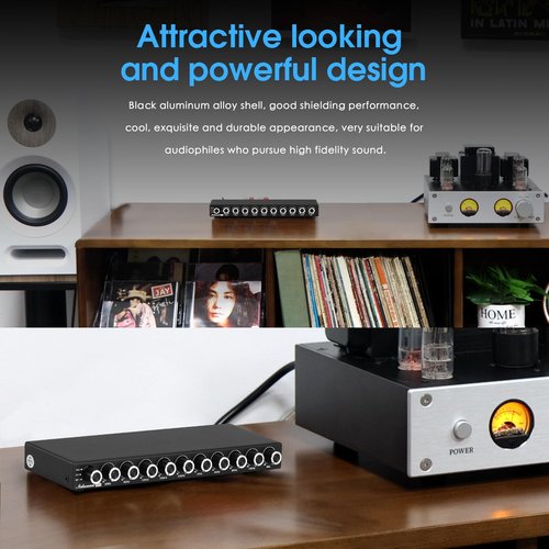 Nobsound HiFi 9-Band Stereo EQ Preamp Analog Equalizer Audio Processor for Home/Car (EQ9)