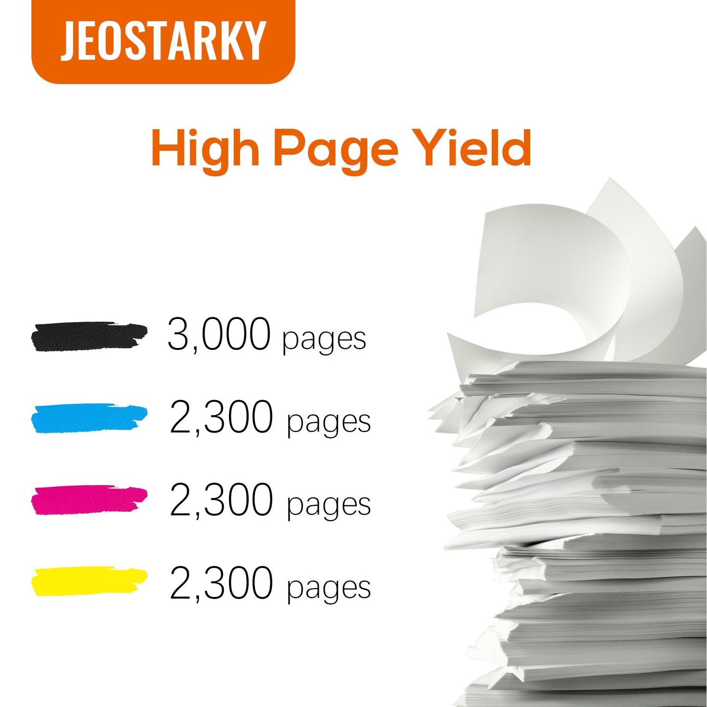 Jeostarky TN229XL TN229 Toner 5-Pack High Yield Replacement for Brother TN229 TN229XL Toner Cartridge Compatible with Brother MFC-L3780CDW MFC-L3720CDW HL-L3280CDW HL-L3220CDW HL-L3300CDW HL-L3295CDW