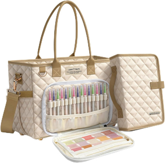 VERONLY Large Bible Tote Bag - Stylish Organizer with Bible Cover & Pockets for Women | Perfect Christian Gift