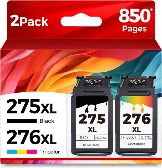 Ubinki Ink Cartridge Replacement - Compatible with Canon 275XL 276XL | Black Color Combo, 2-Pack