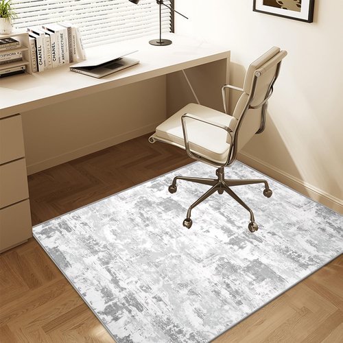 WTHYGB Office Chair Mat for Hardwood Floor Abstract Washable Desk Throw Rug for Rolling Chair Non-Slip Computer Chair Protector 48”x60”