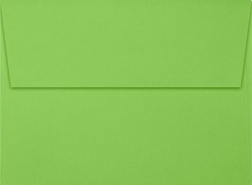LUXPaper A7 Invitation Envelopes - Peel & Press | 5.25" x 7.25" | Limelight Green | 80lb Text | 50 Pack
