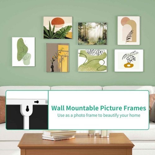 NPPLUS 8.5×11 Acrylic Sign Holder, Clear Table Menu Sign Holder (8.5×11 Inches, White, 12)