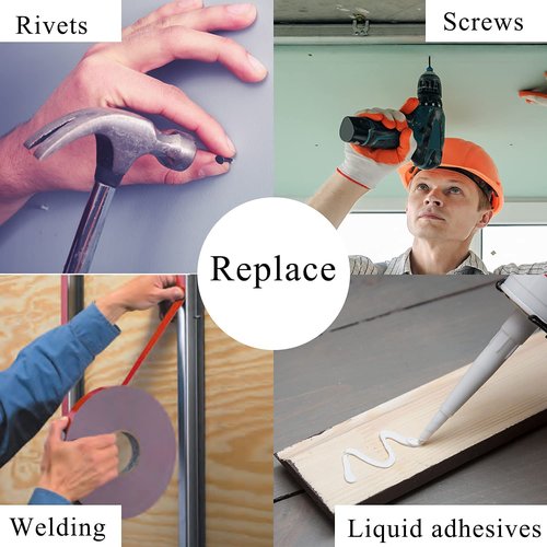 Double Sided Tape Heavy Duty Mounting Tape Strong Adhesive Tape Waterproof Foam Tape Picture Hanging Strips Carpet Tape Rug Gripper for LED Strip Light Indoor and Outdoor (1in X 10ft)