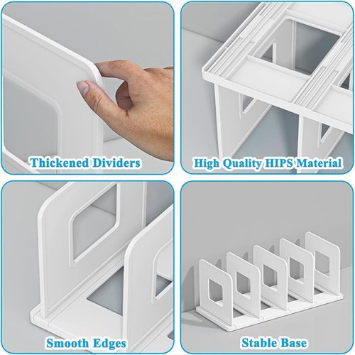 Multifunction Desktop Splitter Plate Mail and Letter Organizer broaden White Detachable Adjustable Storage Rack Save Space high-Capacity Office