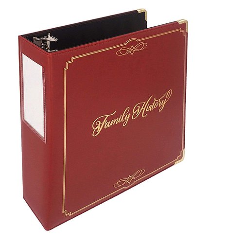 Performore Family History Binder, 3 Inch Genealogy Ring Binder Includes 30 Two Sided Large Family Group Sheets, 8.5 x 11 Inch Printed Paper with Blank Charts, Three-Hole Punch and Pen Loop