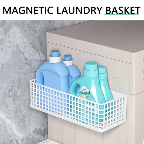 Buyyyit Magnetic Basket Magnetic Fridge Organizer Magnetic Pencil Holder Whiteboard Accessories Home Kitchen Organization (Black-High)