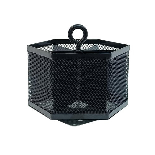 SETTFRFE Hexagon 360° Rotating Pen Organizer for Desk,6 Compartments Mesh Pencil Holder,Desktop Caddy Organizer,Black.