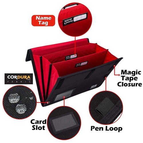 Rough Enough Expanding File Folder and Legal Size Document Folder with Zipper Water Resistant Bundle Set