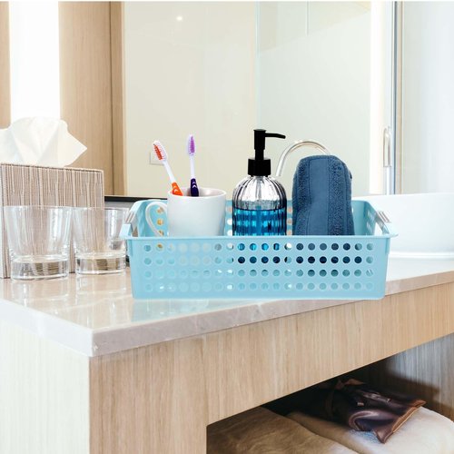 4 Pack Paper Tray Organizer,4A Paper Tray Durable Desk Storage Bins,Stackable School Supply Holder, Student Paper, Office Organizer & Teacher's Document Sorter (13.58" L x 10.23" W x 3.34" H)