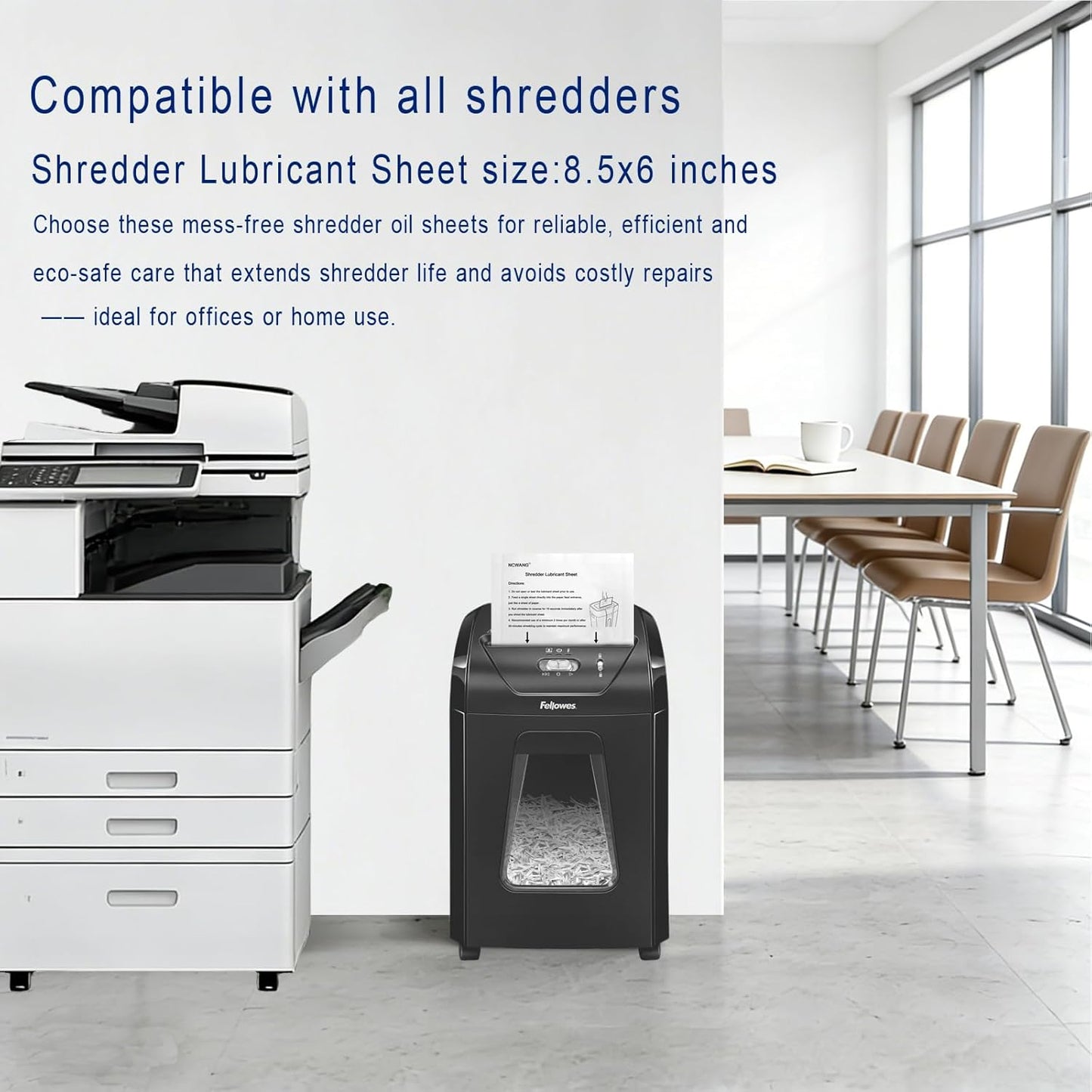 Skiennix Paper Shredder Lubricant Sheets - 24 Pack for Optimal Blade Performance