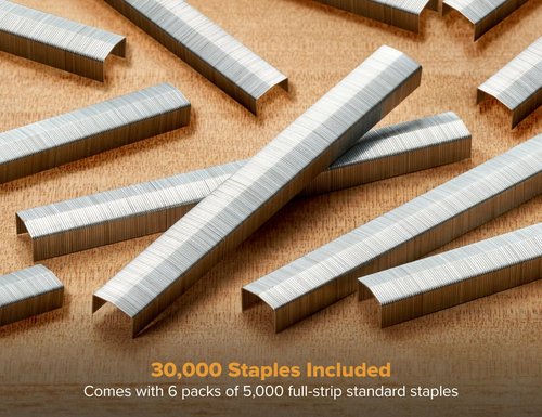 Bostitch Office B8 PowerCrown Staples - 0.25 Inch, Pack of 30,000 Silver Staples