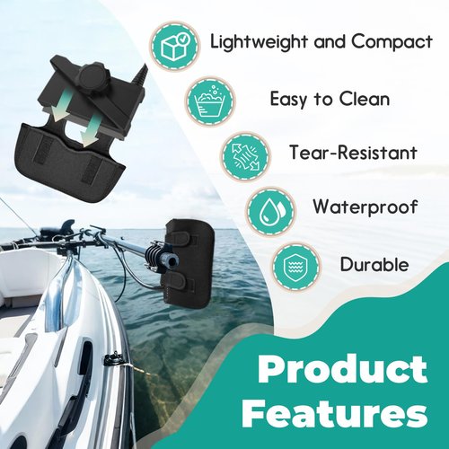 Travel Transducer Cover for Garmin Livescope Plus LVS34, Neoprene Travel Sleeve for On-the-Go Impact Protection & Water Resistance in Boat Hauling and Ice Fishing