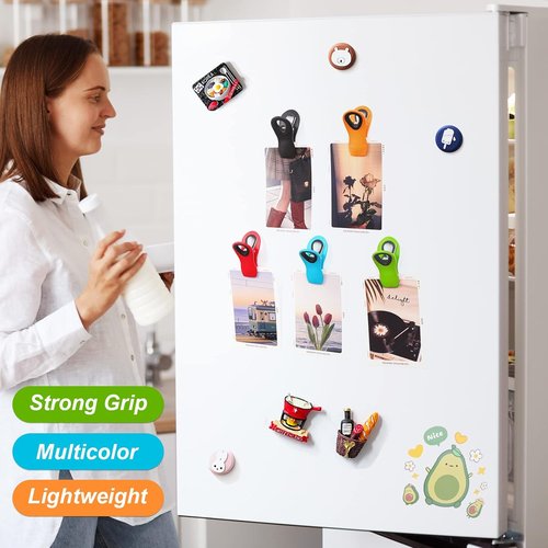 Jetmore Heavy-Duty Magnetic Bag Clips - 12 Pack Food Storage Clips for Chips, Snacks & More