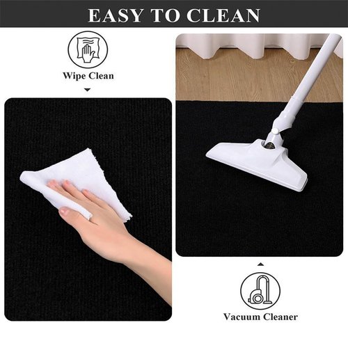 Desk Chair Mat 2 Pack for Hardwood Floor, 48"x36" Office Chair Mat, Anti-Slip Computer Gaming Rug Floor Protector for Home Office, Easy to Clean, Black