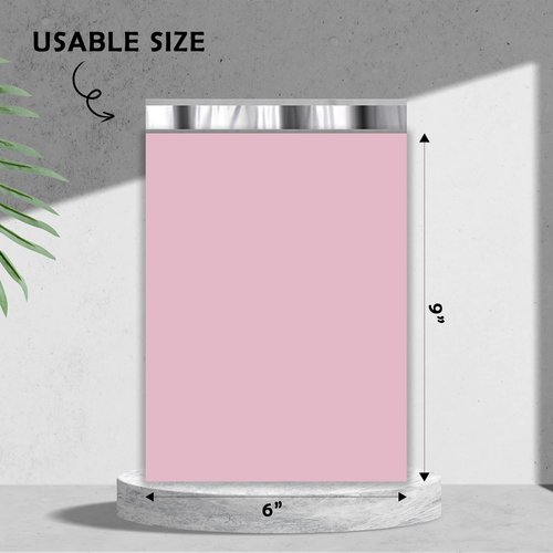 Yens Poly Mailers 6X9 200 Pack Light Pink,Strong Self Seal Adhesive Shipping Envelopes Waterproof for Shipping, Mailing, Packaging M1