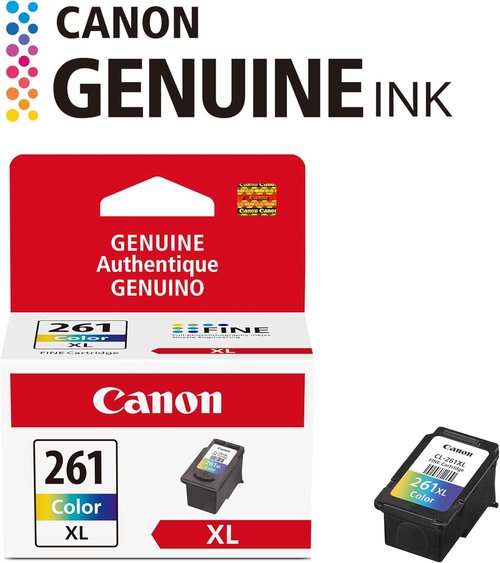 Canon CL-261 XL Genuine Color Ink Cartridge - Compatible with TS5320, TR7020 | High-Quality Prints