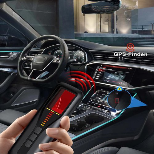 Hidden Camera Detector for Travel, 2025 Upgraded Spy Camera Detector, Hidden Device Finder, Wireless Signal Scanner for Office, 5 Levels Sensitivity 4 Modes, 25H Working Time for Car, Bathroom, Hotel