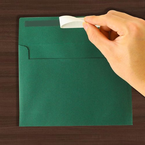Green Envelopes - 50 Pack A7 Dark Green 5 x 7 Inch | 120gsm Paper for Invitations & Gifts