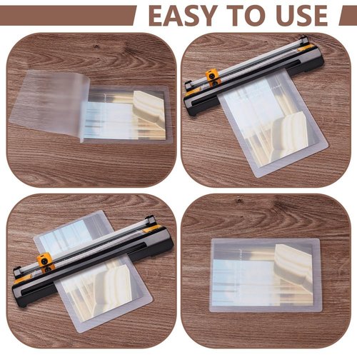 NBEADS 300 Pcs Clear Thremal Laminating Pounches, Plastic Paper Laminator Sheets for Hot Laminator and Photo Protection, 6.30x4.33x0.004inches