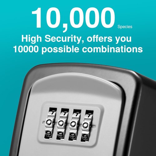 Puroma Key Lock Box - Outdoor Combination Security Lockbox for Realtors | Portable Key Storage Safe