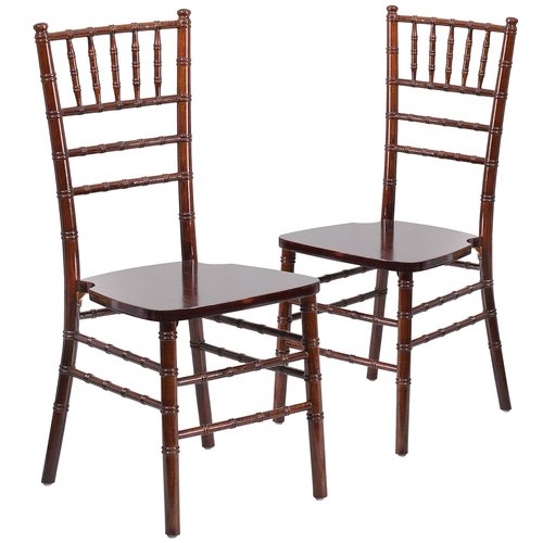 Flash Furniture 2 Pack HERCULES Series Fruitwood Chiavari Chair